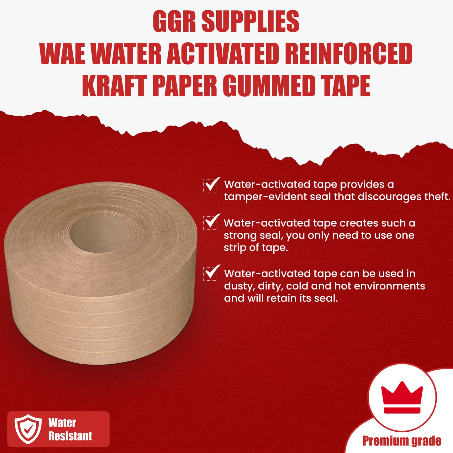 WATER ACTIVATED TAPE