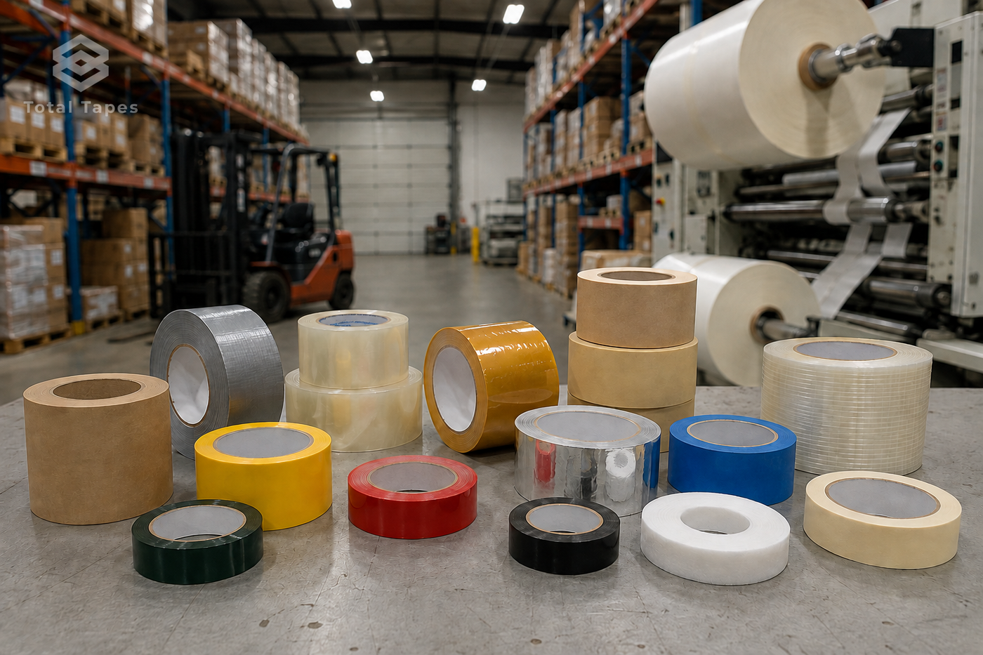 Total Tapes warehouse and adhesive tape range