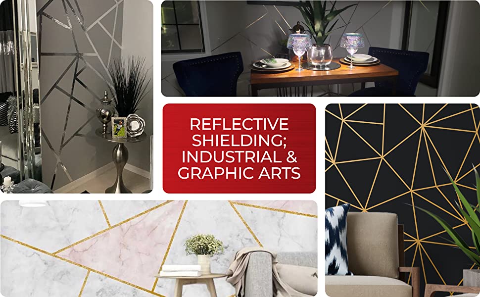 metalized tape for decor