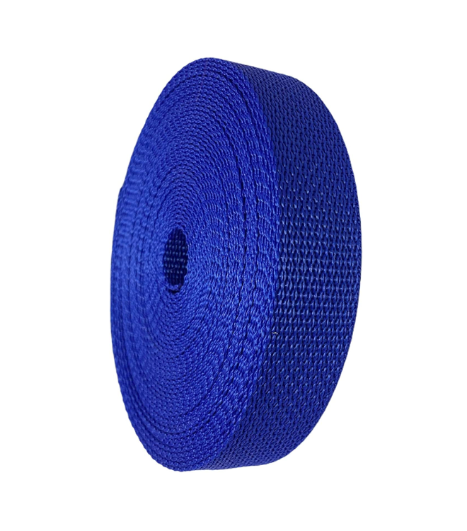 blue webbing strap