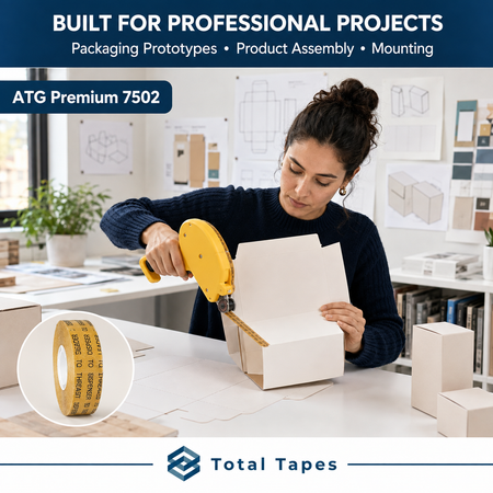 ATG Premium 7502 application illustration showing packaging prototype assembly
