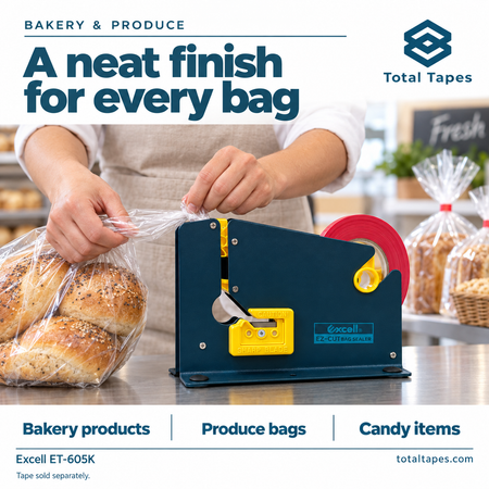 ET-605K bag-sealing application illustration with bakery bags