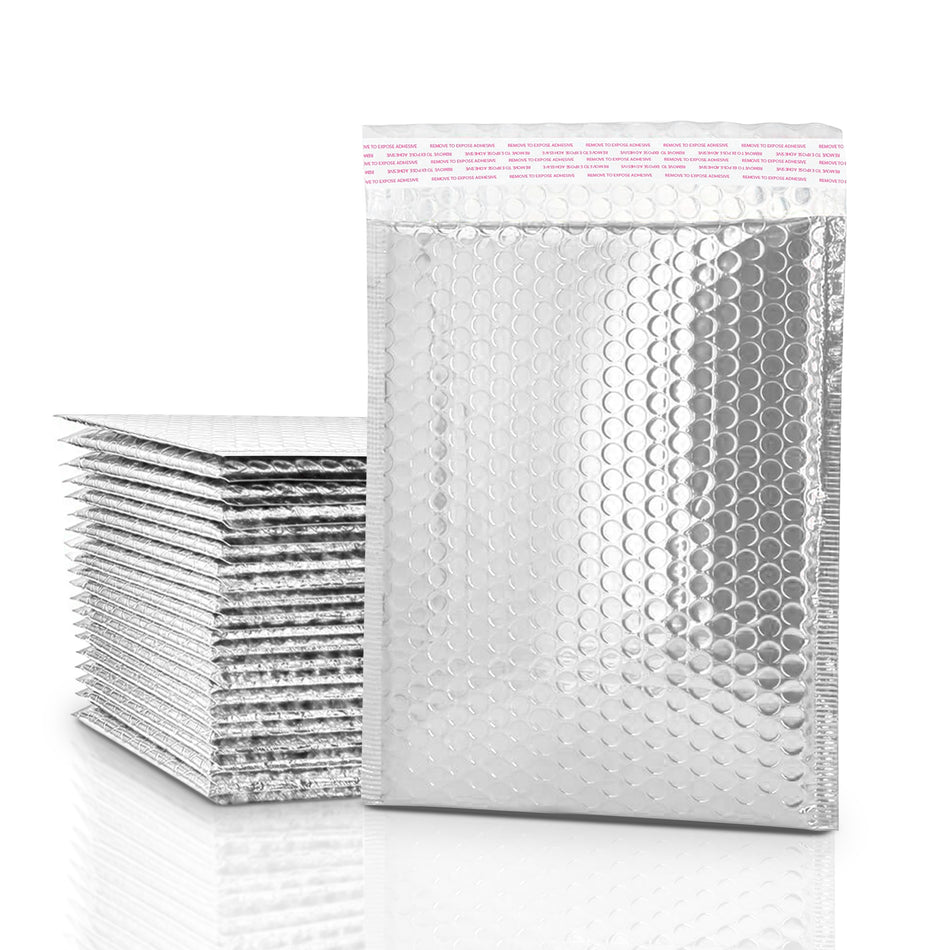 Premium Metallic Bubble Padded Envelope Mailers 7.5" X 11" (PACK 25)