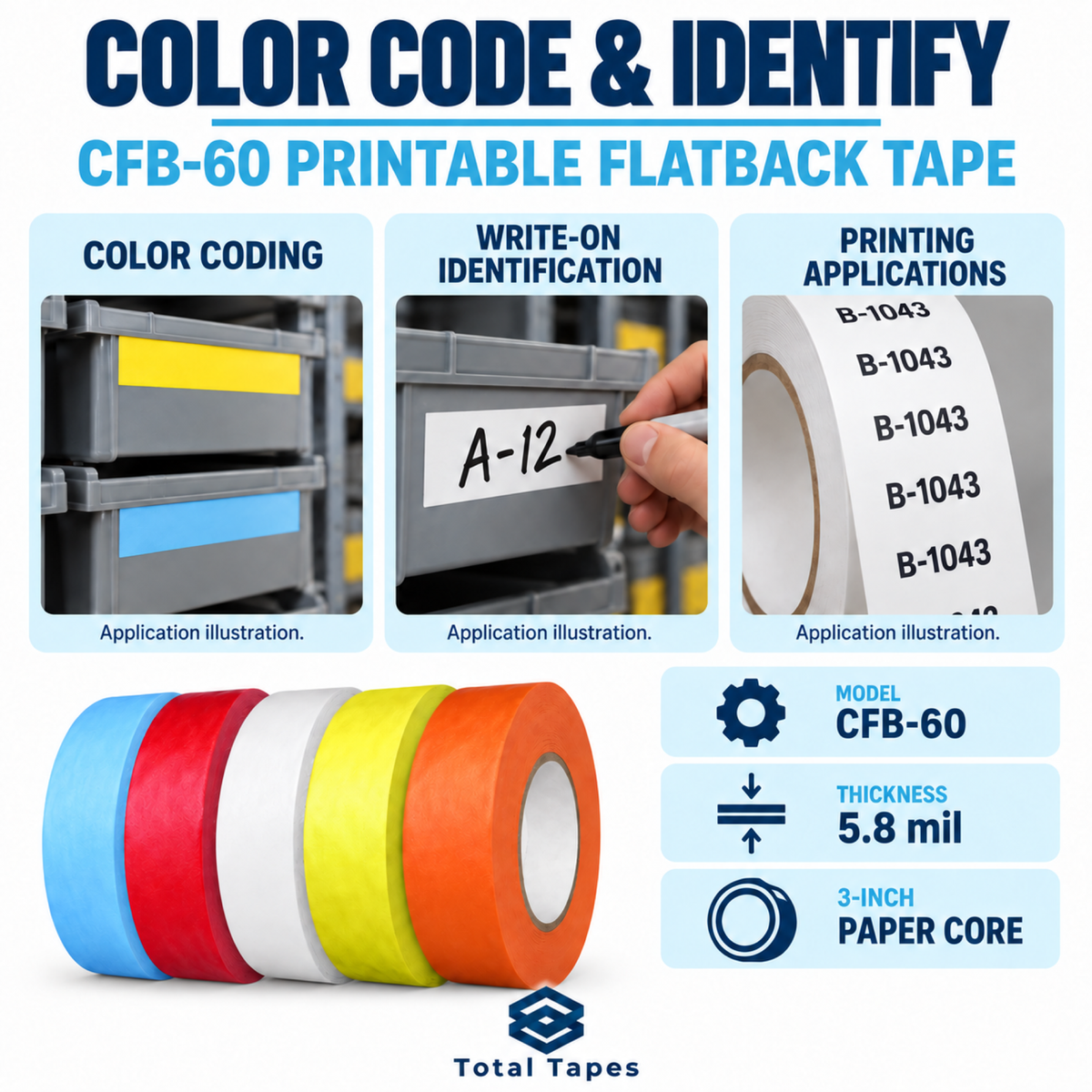 CFB-60 application illustrations — Total Tapes
