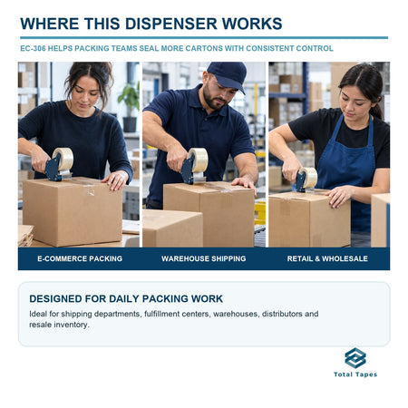 EC-306 application graphic illustrating carton packing