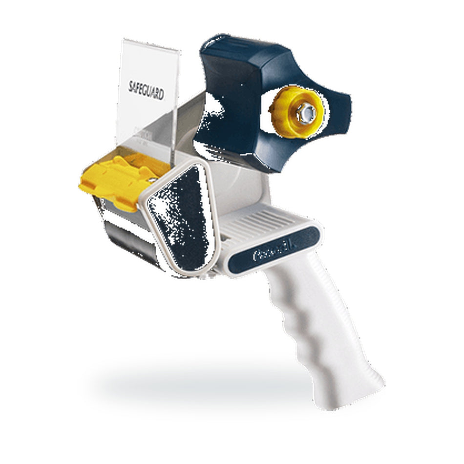 Excell EC-326 tape dispenser with gray handle and yellow hub