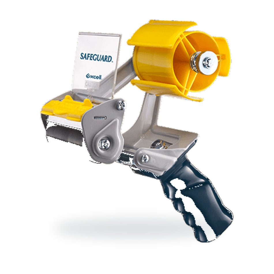 Excell EC-338 steel-frame tape dispenser with yellow roll holder
