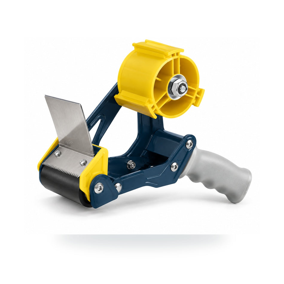 Excell EC-438 wide-tape dispenser with empty yellow roll holder